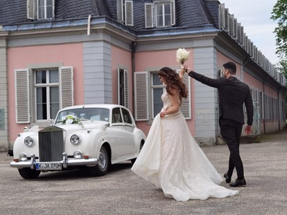 Hochzeitsauto-Vermietung - Marke: Rolls Royce - Troisdorf - Weisser Rolls Royce Silver Cloud