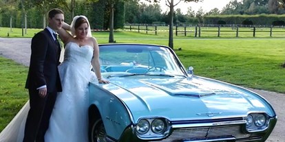 Hochzeitsauto-Vermietung - Farbe: Blau - Thunderbird Cabrio - Hochzeitsauto.NRW