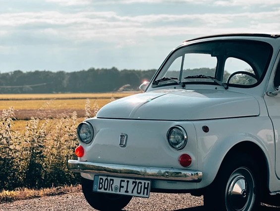 Hochzeitsauto: Fiat 500 L