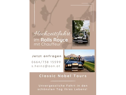 Hochzeitsauto-Vermietung - Versicherung: Haftpflicht - Sbg. Salzkammergut - Rolls Royce Silver Shadow I LWB
