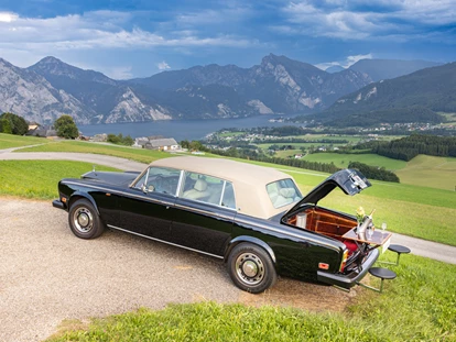 Hochzeitsauto-Vermietung - Versicherung: Haftpflicht - Sbg. Salzkammergut - Rolls Royce Silver Shadow I LWB