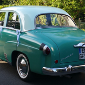 Hochzeitsauto - Vauxhall Cresta E  von 1955 Oldtimer-hochzeitsfahrten-nrw.de