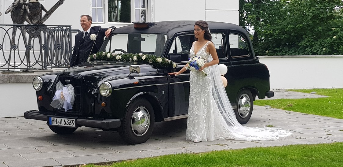 Hochzeitsauto: London Taxi, Oldtimer, schwarz