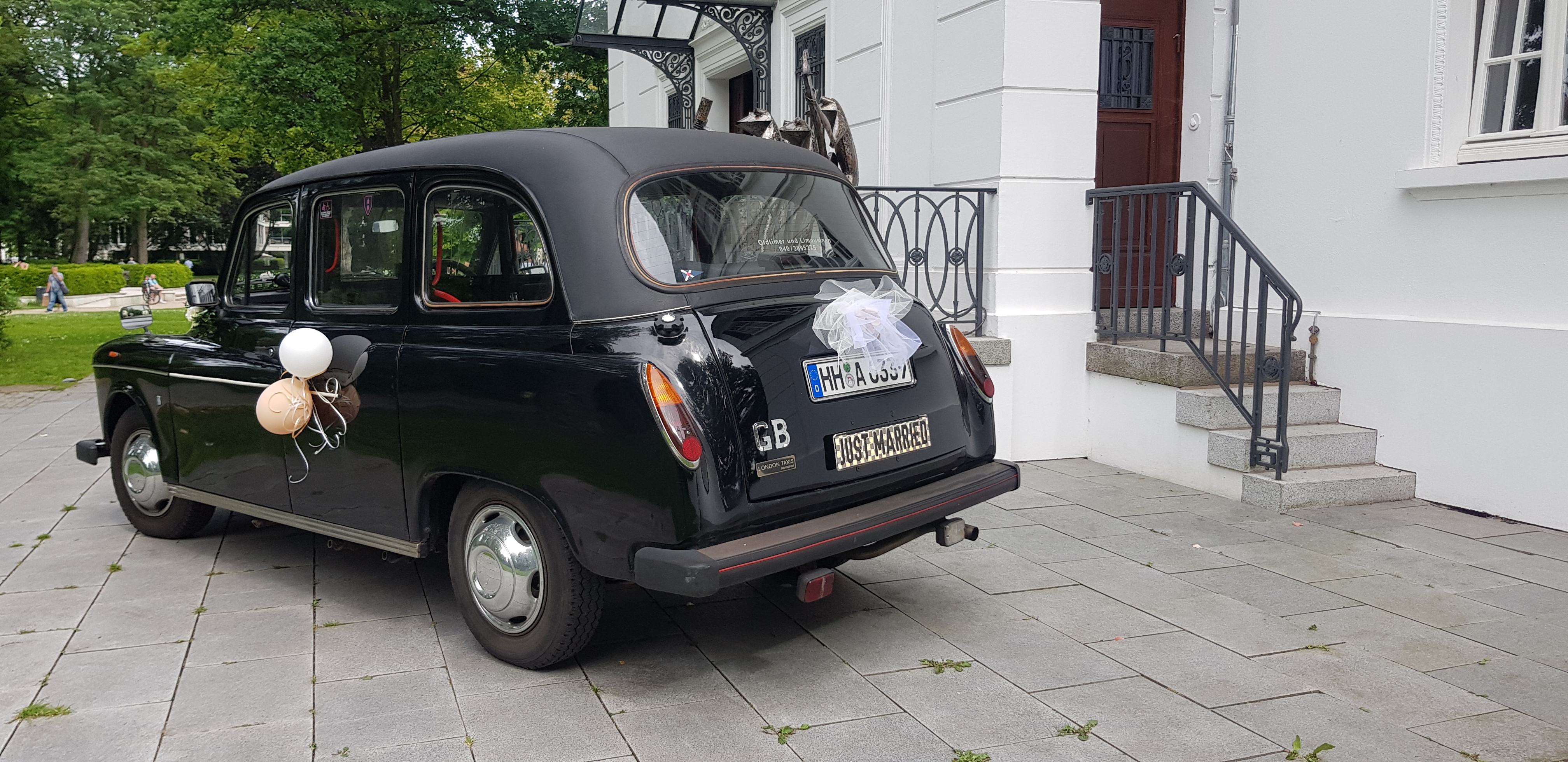 Hochzeitsauto: London Taxi, Oldtimer, schwarz