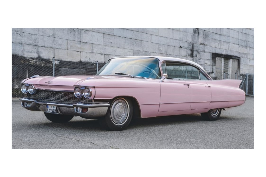 Hochzeitsauto: Pink Cadillac gesamt - Pink Cadillac von Dreamday with Dreamcar - Nürnberg