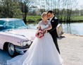 Hochzeitsauto: Pink Cadillac als Hochzeitauto - Pink Cadillac von Dreamday with Dreamcar - Nürnberg
