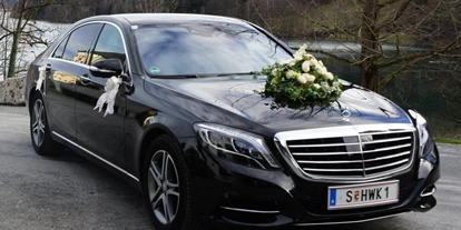 Hochzeitsauto-Vermietung - Versicherung: Vollkasko - Eugendorf - Mercedes S-Klasse von HWK Salzburg Limousinenservice