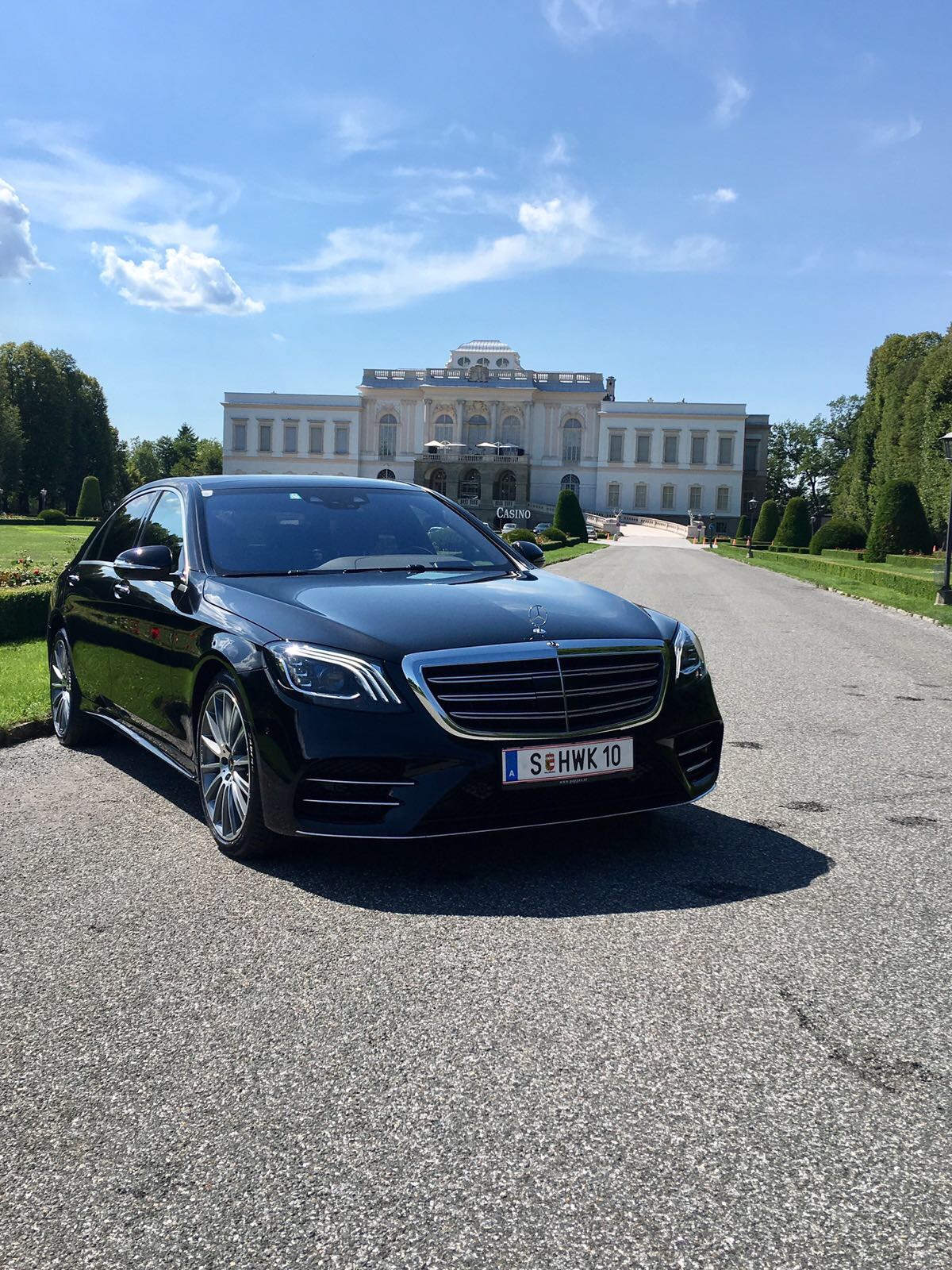 Hochzeitsauto-Vermietung - Versicherung: Vollkasko - Eugendorf - Mercedes S-Klasse von HWK Salzburg Limousinenservice