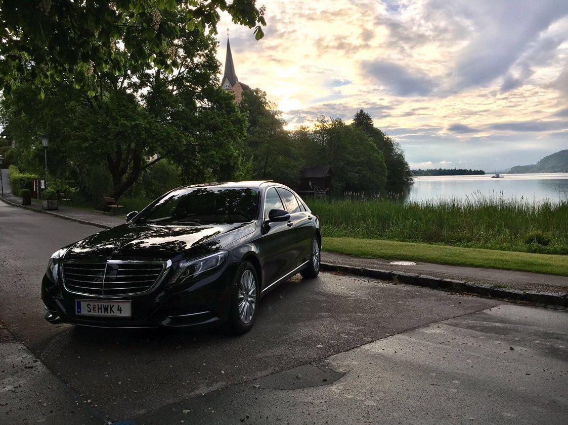 Hochzeitsauto: Mercedes S-Klasse von HWK Salzburg Limousinenservice
