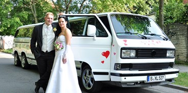 Hochzeitsauto-Vermietung - Art des Fahrzeugs: Kutsche - Berlin-Umland - VW T3 Bulli Limousine von Trabi-XXL