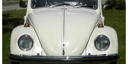Hochzeitsauto-Vermietung - Einzugsgebiet: national - Wien-Stadt - VW Käfer Cabrio Karmann Baujahr 1967 in weiss für Ihre Traumhochzeit - VW Käfer Karmann Cabrio von Handel & Vermietung Schratzenthaller e.U.