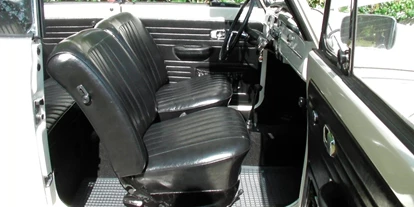 Hochzeitsauto-Vermietung - Einzugsgebiet: national - Wien-Stadt - VW Käfer Cabrio Karmann Baujahr 1967 in weiss für Ihre Traumhochzeit - VW Käfer Karmann Cabrio von Handel & Vermietung Schratzenthaller e.U.