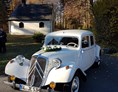 Hochzeitsauto: Citroen 11 CV weiß von Hollywood Limousinen-Service
