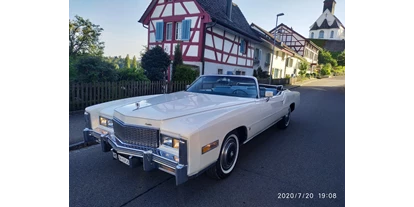 Hochzeitsauto-Vermietung - Chauffeur: nur mit Chauffeur - Kirchleerau - ....Cadillac Eldorado....       ....Cabrio !!!            Unvergessliche Momente !!!
