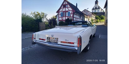 Hochzeitsauto-Vermietung - Chauffeur: nur mit Chauffeur - Kirchleerau - ....Cadillac Eldorado....       ....Cabrio !!!            Unvergessliche Momente !!!