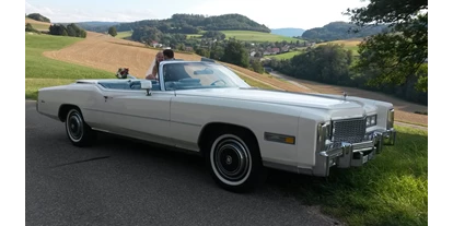 Hochzeitsauto-Vermietung - Chauffeur: nur mit Chauffeur - Kirchleerau - ....Cadillac Eldorado....       ....Cabrio !!!            Unvergessliche Momente !!!