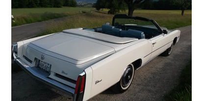 Hochzeitsauto-Vermietung - Chauffeur: nur mit Chauffeur - Kirchleerau - ....Cadillac Eldorado....       ....Cabrio !!!            Unvergessliche Momente !!!
