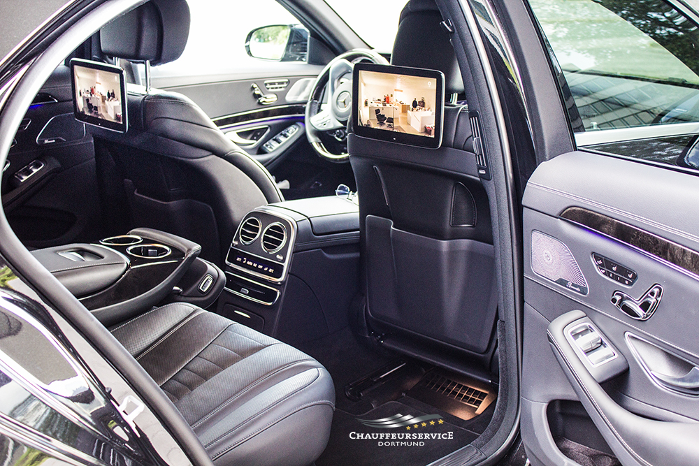 Hochzeitsauto-Vermietung - Nordrhein-Westfalen - Mercedes Benz S350 L vom Chauffeurservice-Dortmund Innenaufnahme - Mercedes Benz S-Klasse S350 L 