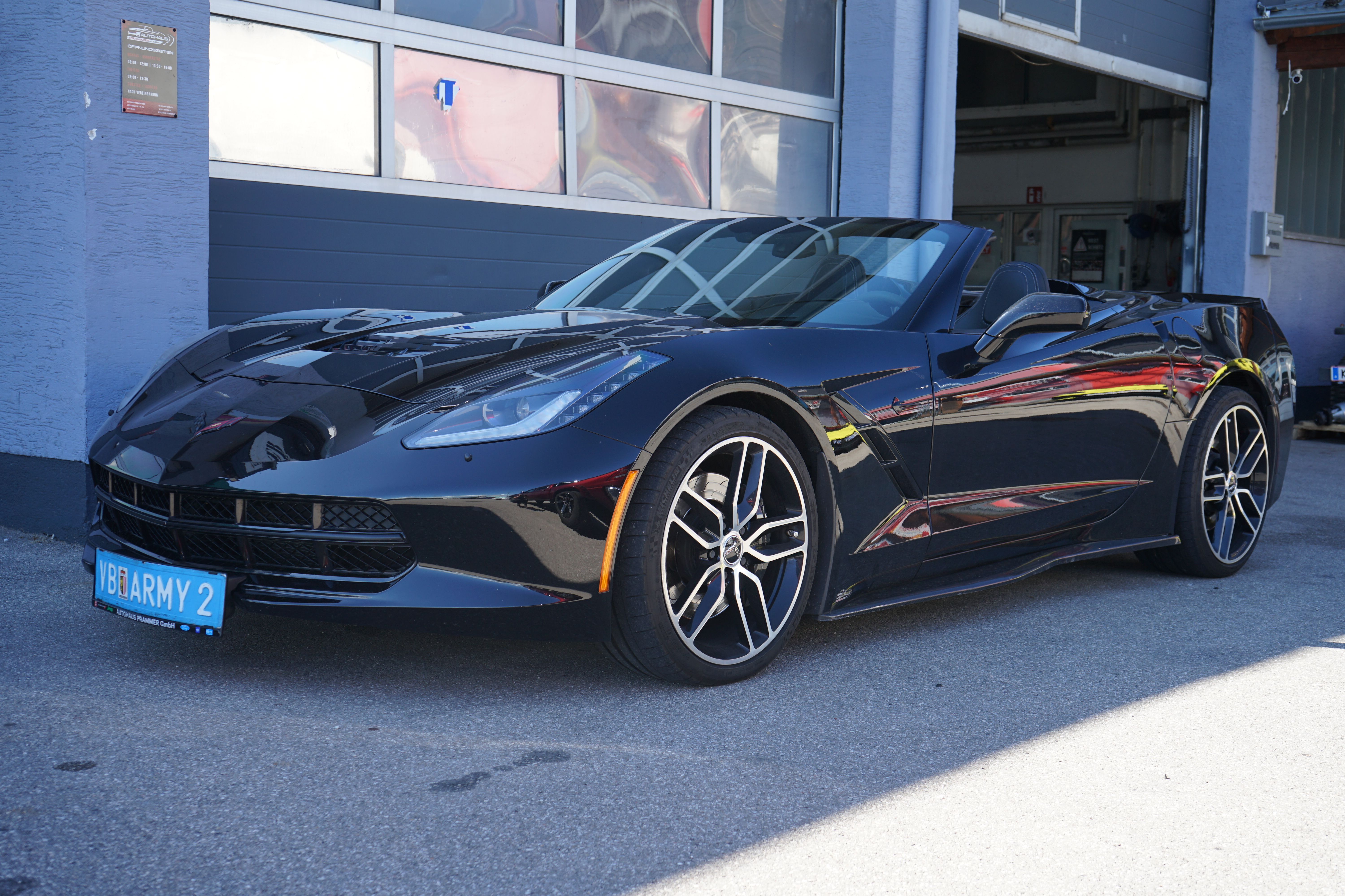Hochzeitsauto-Vermietung - Versicherung: Vollkasko - Eugendorf - Chevrolet Corvette C7 Cabrio