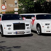 Hochzeitsauto - Hochzeitslimousine Stretchlimousine Chrysler - E&M Stretchlimousine mieten Wien