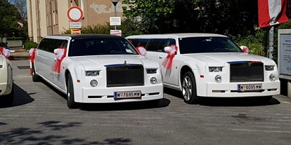 Hochzeitsauto-Vermietung - Einzugsgebiet: national - Wien-Stadt - Hochzeitslimousine Stretchlimousine Chrysler - E&M Stretchlimousine mieten Wien