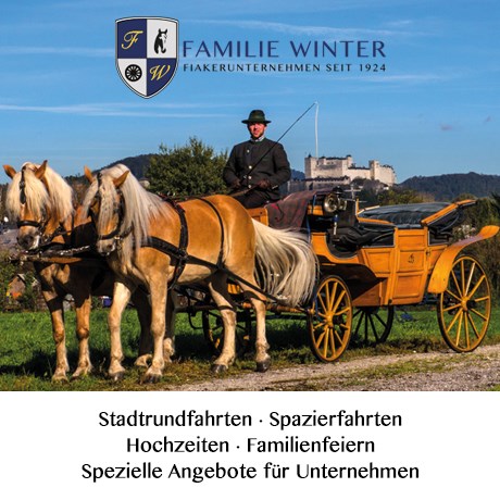Hochzeitsauto: Fiaker Salzburg  - Familie Winter
