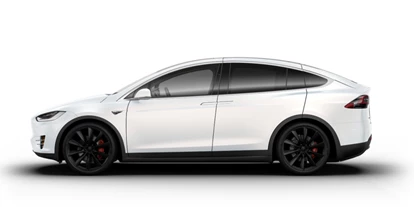 Hochzeitsauto-Vermietung - Shuttle Service - Berlin-Stadt Tempelhof - TESLA Model X P100D weiß