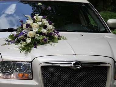 Hochzeitsauto: Stretchlimousine Hochzeit Gesteck - Stretchlimousine Galaxy