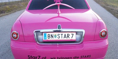 Hochzeitsauto-Vermietung - Farbe: Pink - Steiermark - STAR 7 Stretchlimousinen