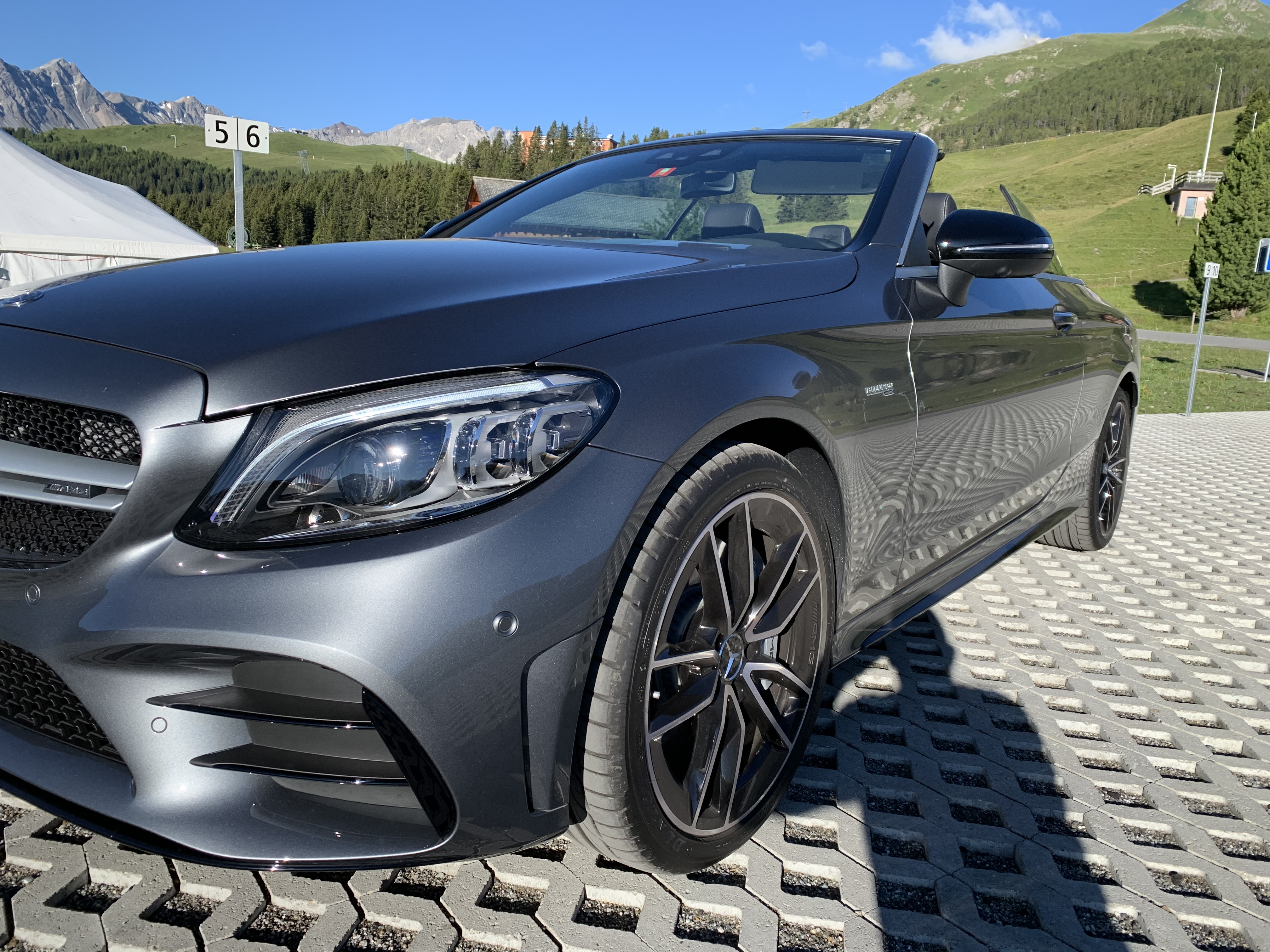 Hochzeitsauto-Vermietung - Chauffeur: nur mit Chauffeur - Graubünden - C43 AMG 2020 Cabrio