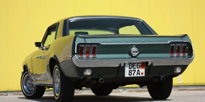 Hochzeitsauto-Vermietung - Einzugsgebiet: national - Wien-Stadt - Ford Mustang Hardtop 289 Bj. 68 - Ford Mustang Hardtop Bj. 68 von Autovermietung Ing. Alfred Schoenwetter