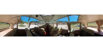 Hochzeitsauto-Vermietung - Farbe: Gelb - Oberösterreich - Innen-Panoramaansicht O 321HL
© Reisebüro Messinger - Mercedes Benz O 321 H & O 321 HL von Messinger Reisen