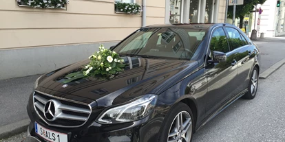 Hochzeitsauto-Vermietung - Farbe: Schwarz - Schwöll - Mercedes E- Klasse von ALS Austria Limousines Salzburg - Austria Limousines Salzburg