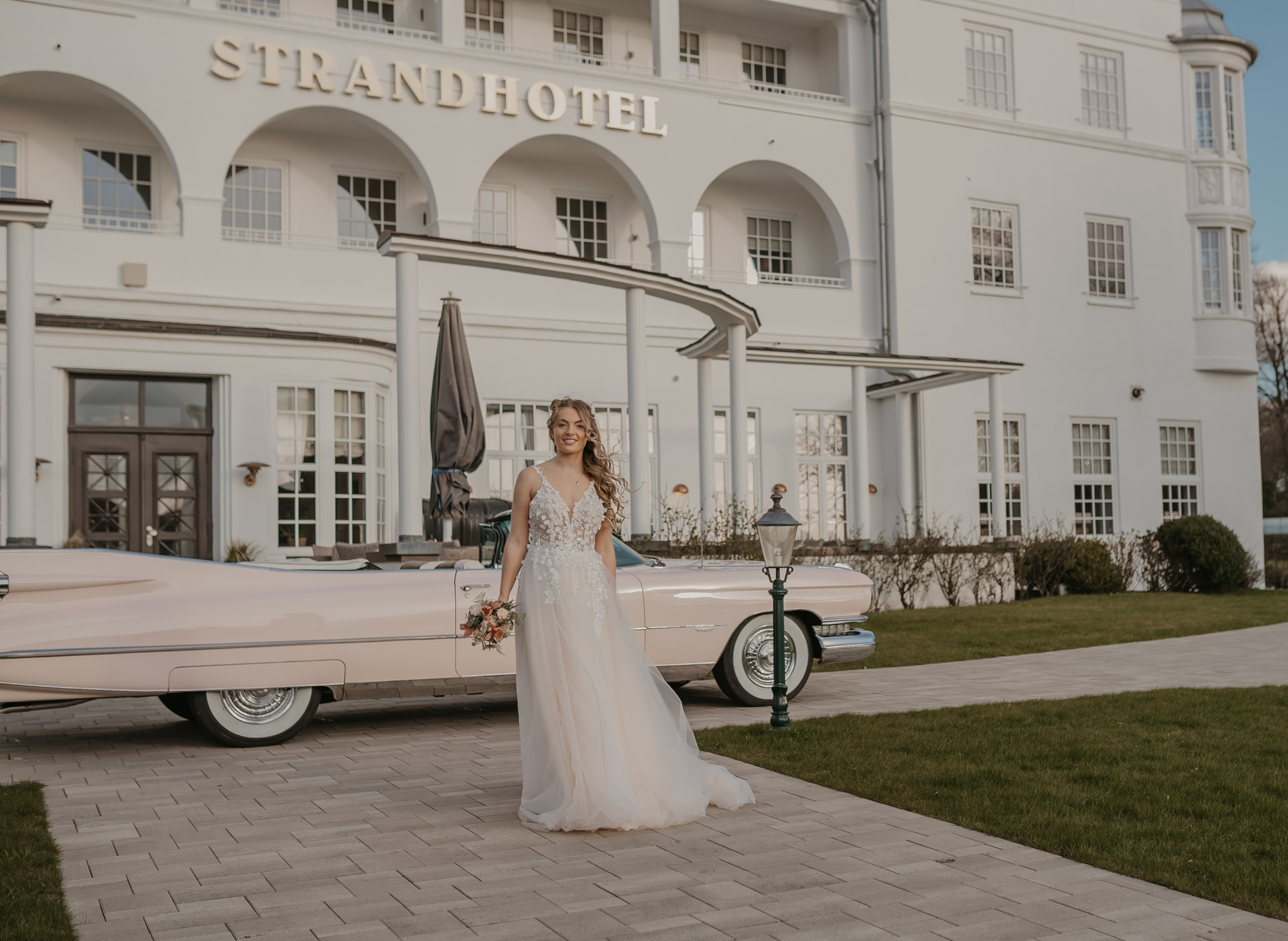 Hochzeitsauto-Vermietung - Farbe: Pink - Lindewitt - Traumhaftes Pink Cadillac 1959 Cabrio 