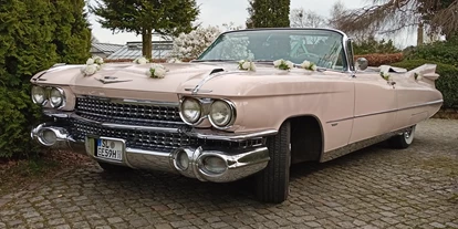 Hochzeitsauto-Vermietung - Antrieb: Benzin - Binnenland - Traumhaftes Pink Cadillac 1959 Cabrio