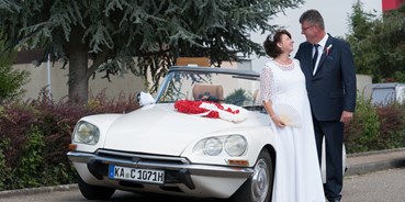 Hochzeitsauto-Vermietung - Art des Fahrzeugs: Oldtimer - Sinsheim - Citroen DS Cabrio "Die Göttin"