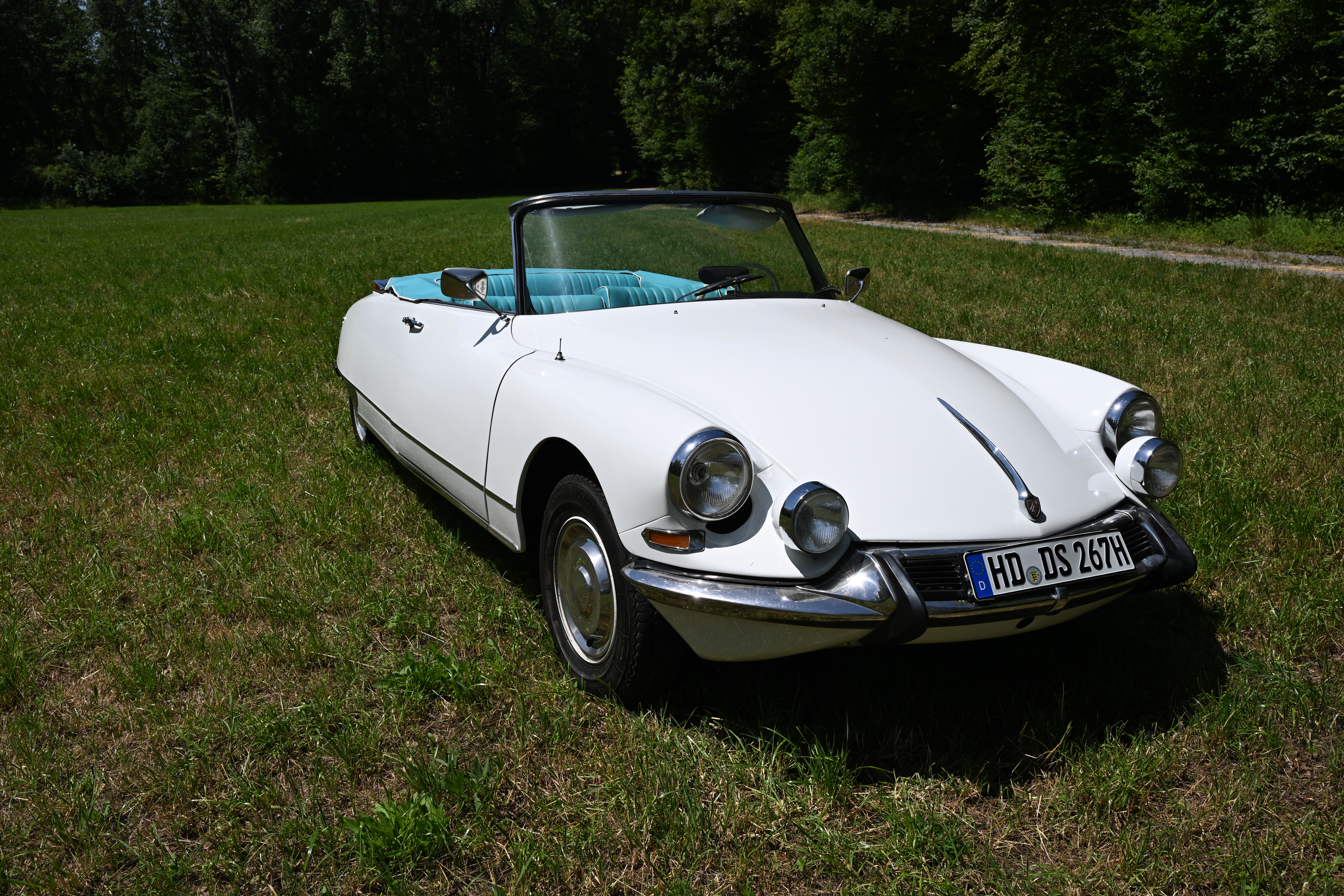 Hochzeitsauto-Vermietung - Marke: Citroën - Sinsheim - Traumcabrio Citroen DS