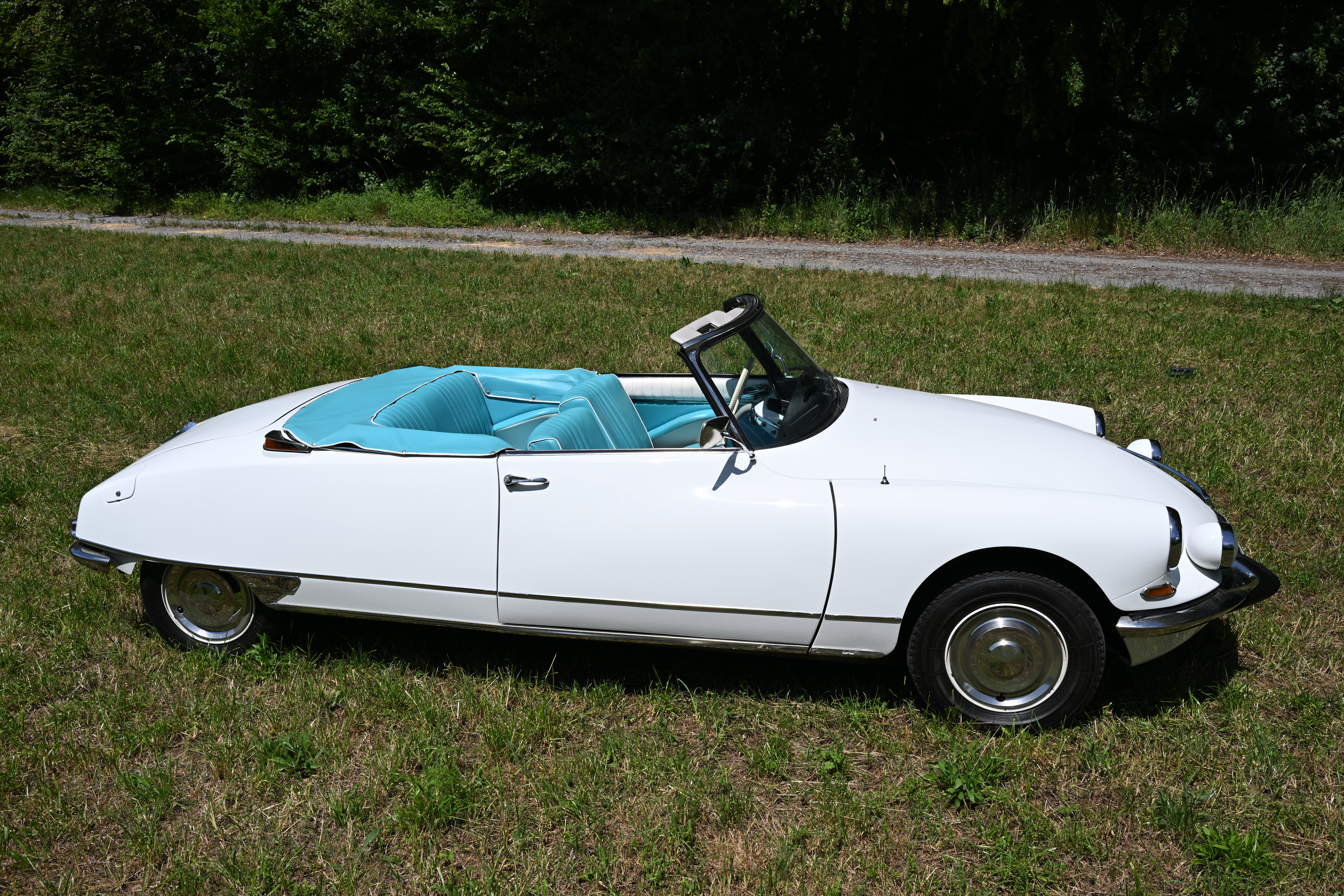 Hochzeitsauto: Traumcabrio Citroen DS - Außenansicht