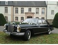 Hochzeitsauto: Die Mercedes Limousine von 1966, die erste S-Klasse. - K & K Oldtimer-Vermietung für Hochzeitsautos und Oldtimerbusse in Freiburg