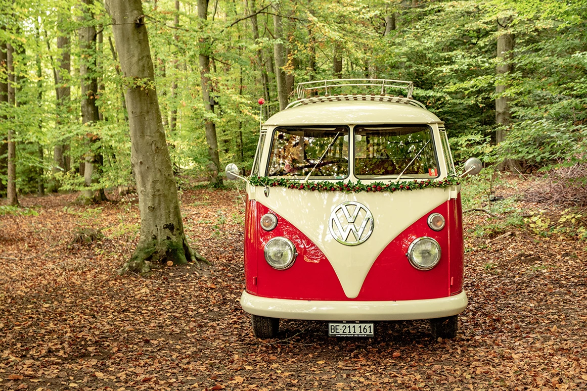 Hochzeitsauto: Bulli Front - Hochzeitsbus-Bern