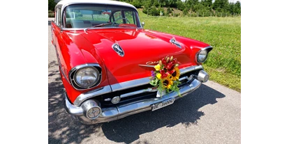 Hochzeitsauto-Vermietung - Farbe: Rot - PLZ 3035 (Schweiz) - Chevrolet Bel Air 1957