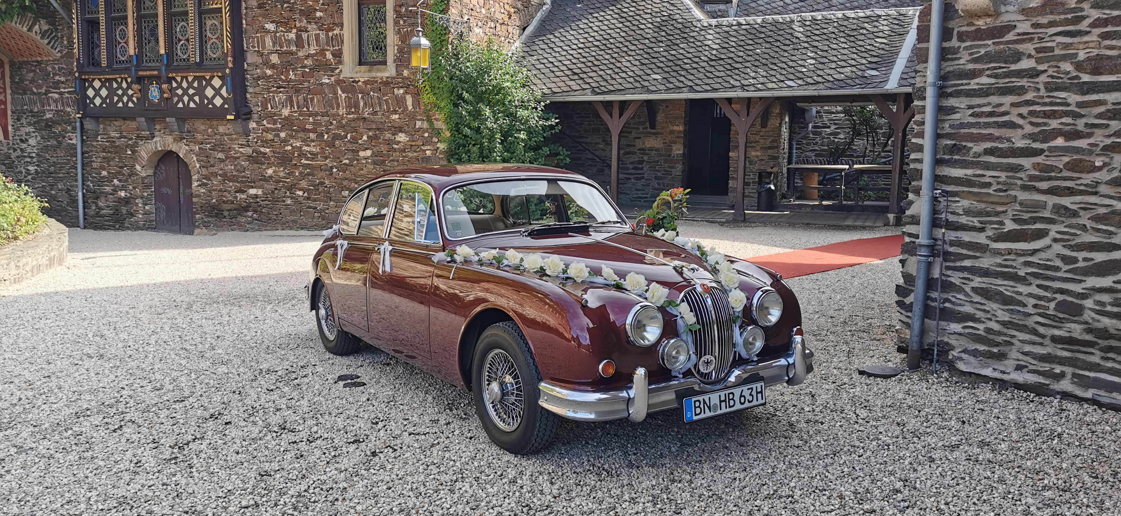 Hochzeitsauto-Vermietung - Nordrhein-Westfalen - Jaguar MK 2 - Hochzeitsfahrten Bonn
