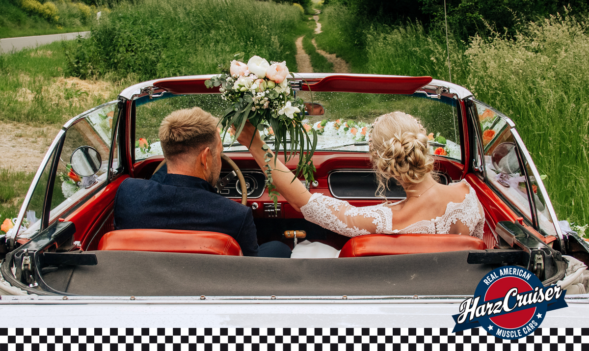 Hochzeitsauto-Vermietung - Einzugsgebiet: regional - Thüringen Nord - 1967er Mustang Cabrio