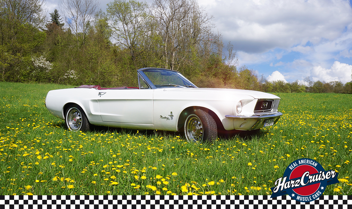 Hochzeitsauto-Vermietung - Einzugsgebiet: regional - Thüringen Nord - 1967er Mustang Cabrio