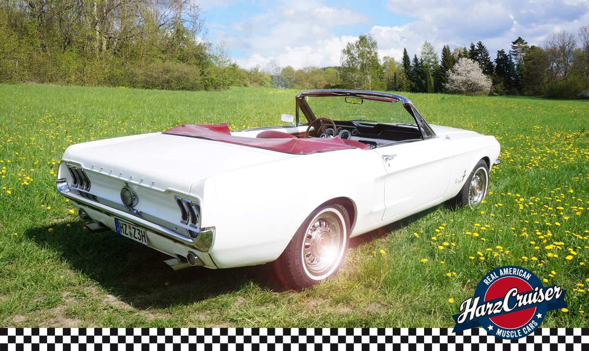 Hochzeitsauto-Vermietung - Einzugsgebiet: regional - Thüringen Nord - 1967er Mustang Cabrio