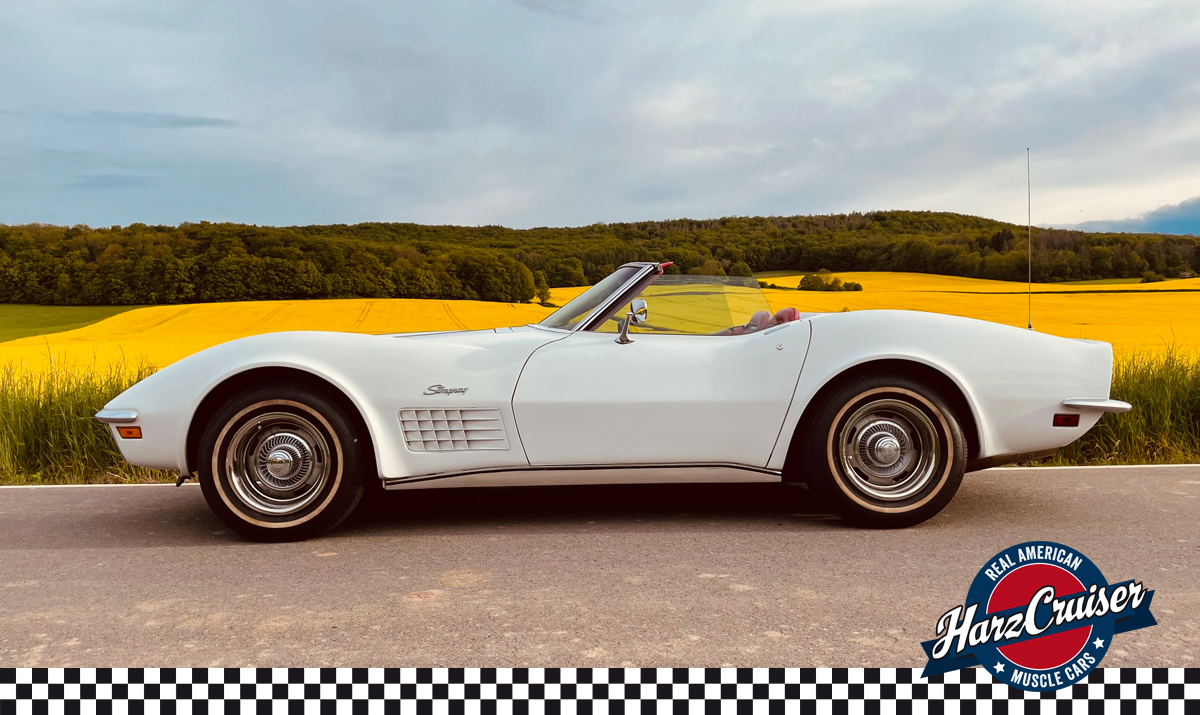 Hochzeitsauto-Vermietung - Einzugsgebiet: regional - Thüringen Nord - 1970er Corvette C3 "Stingray" Cabrio