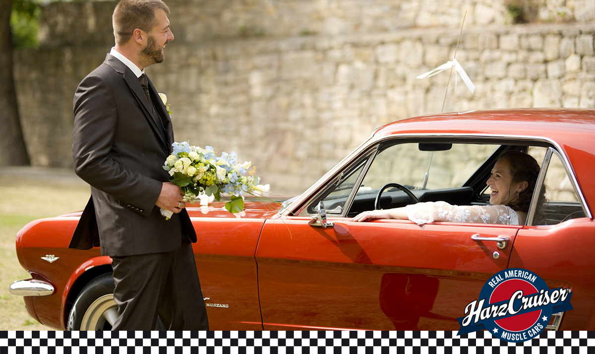 Hochzeitsauto-Vermietung - Einzugsgebiet: regional - Thüringen Nord - 1966er Mustang Coupé