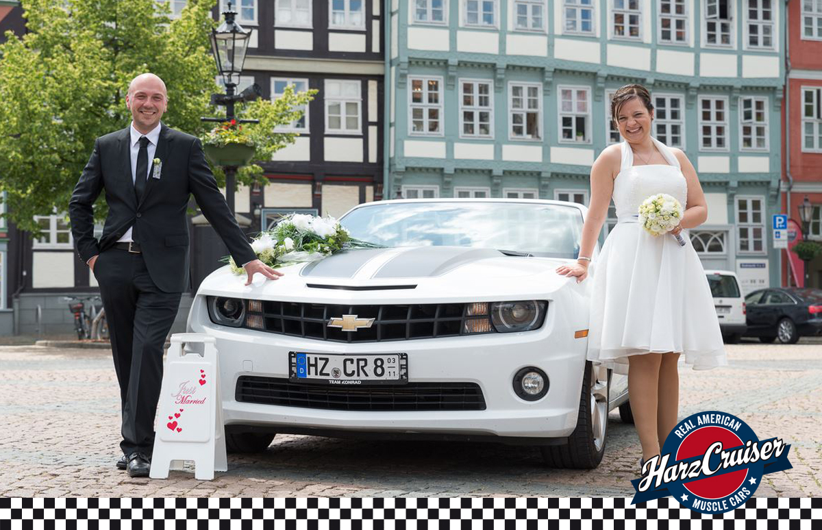 Hochzeitsauto-Vermietung - Einzugsgebiet: regional - Thüringen Nord - Camaro Cabrio