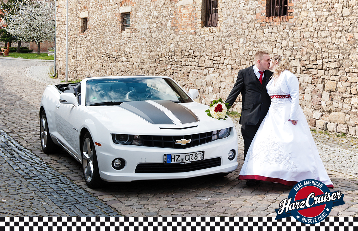 Hochzeitsauto-Vermietung - Einzugsgebiet: regional - Thüringen Nord - Camaro Cabrio