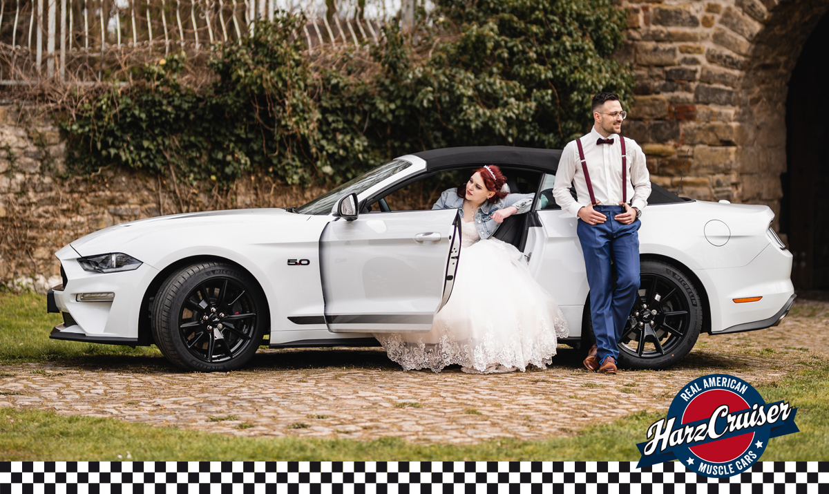 Hochzeitsauto-Vermietung - Sachsen-Anhalt - Mustang GT Cabrio